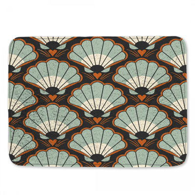 Tapis de bain Art Deco Shells