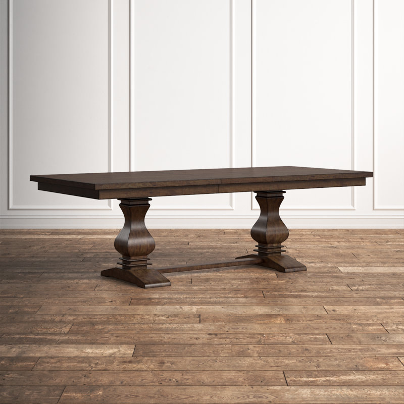 Rackey Walnut Wood 96" Extendable Dining Table
