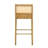 Tobias Coastal Modern Wood Bar Height Kitchen Bar Stool In Amber Glow Finish With White Boucle Fabric Upholstered Seat - Set Of 3-1583347396-1583347394-1583347395