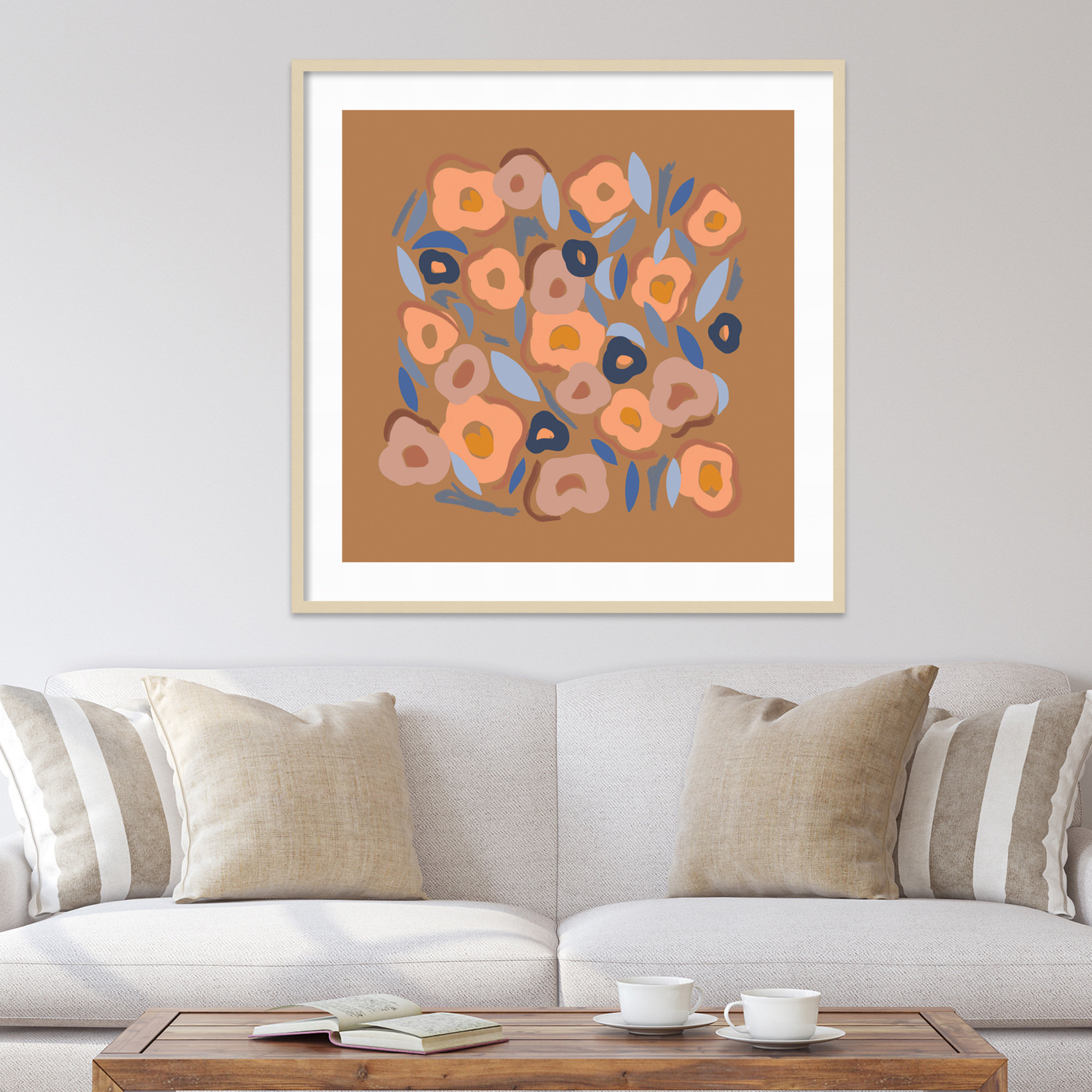 Salem Spring Warm by Kate Aurelia Holloway, 21" H x 21" W, Brown