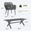 Outdoor Dining Set With Rectangular Dining Table-179365518-179365511-179365509