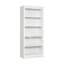 Bibliothèque de 83,4 po de hauteur, bibliothèque décorative à 5 niveaux avec tablettes de rangement réglables
