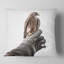  Coussin abstrait avec un faucon assis sur un fauconnier-29516987-29516991
