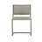Ames Upholstered Side Chair in Glazed Silver