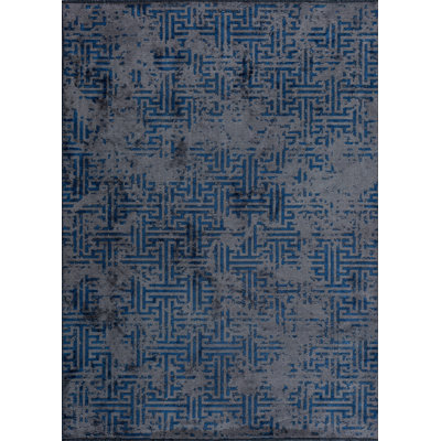Tapis gris / bleu Rapture
