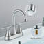 2-handle Bathroom Faucet with Drain Assembly