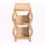 Console en rotin naturel à 3 niveaux avec tablettes ouvertes H 28,83 po x l 47,67 po x P 17,84 po Rin