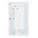 60" L X 43" W Drop In Combination Acrylic Bathtub with Center Drain in White