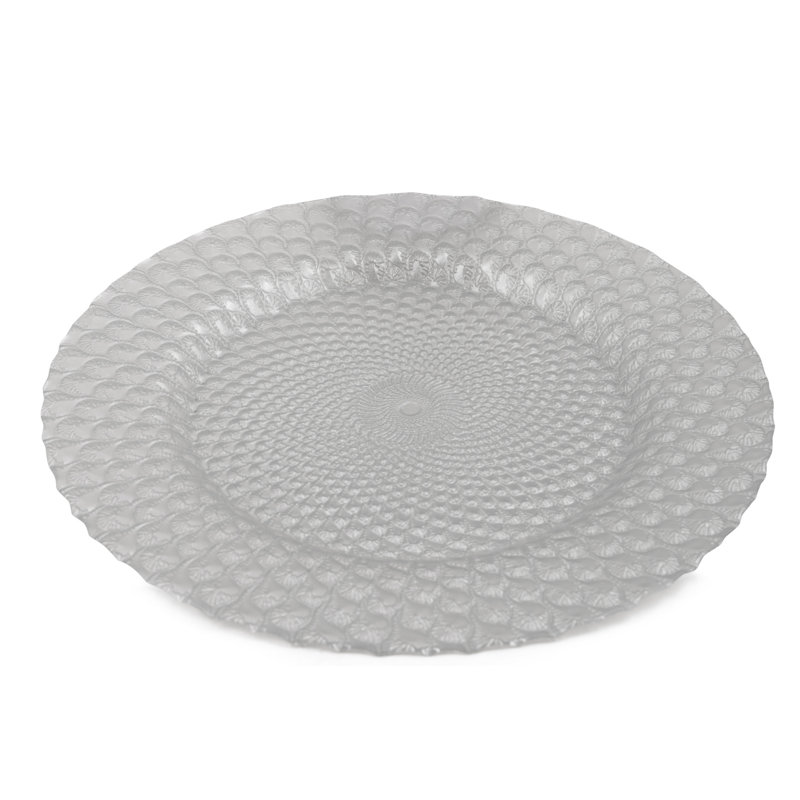 Assiette plate Heilman, Blanc