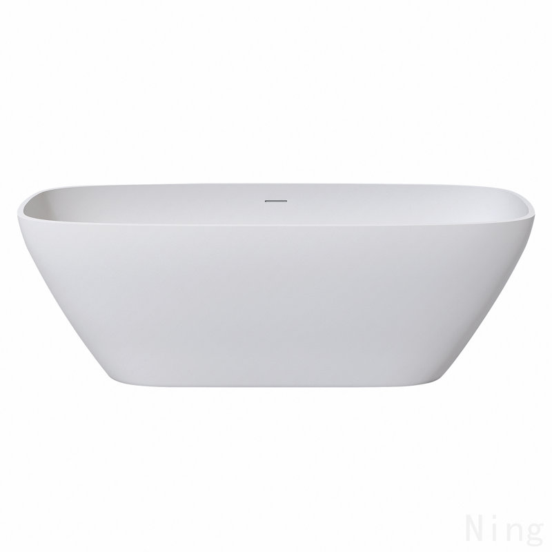 67" Premium Solid Surface Deep Soaking Bathtub
