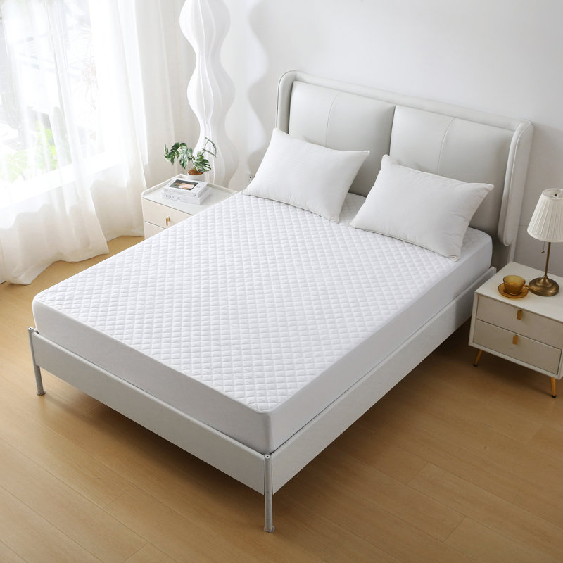 Couvre-matelas matelassé toutes saisons de qualité supérieure, ultra doux, 100% imperméable, avec housse de matelas pour deux saisons