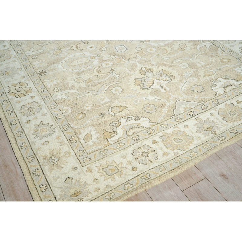 Avondale Hand Tufted New Zealand Wool Beige/Ivory Area Rug, 14'X18'