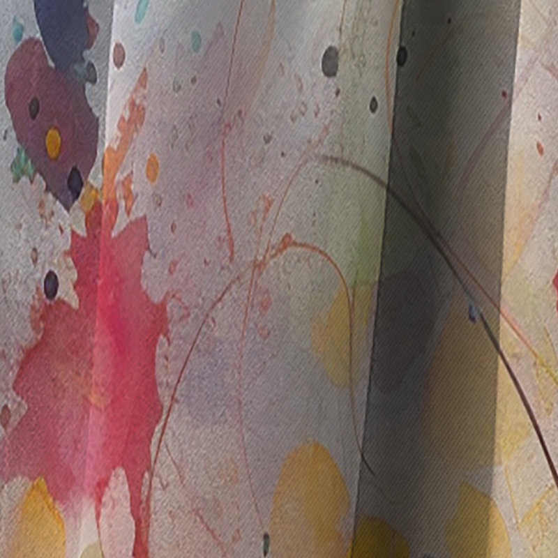 Colorful Transformations Of Flow II - Rideau occultant à encre liquide - 1 panneaux, L 52 po x L 90 po