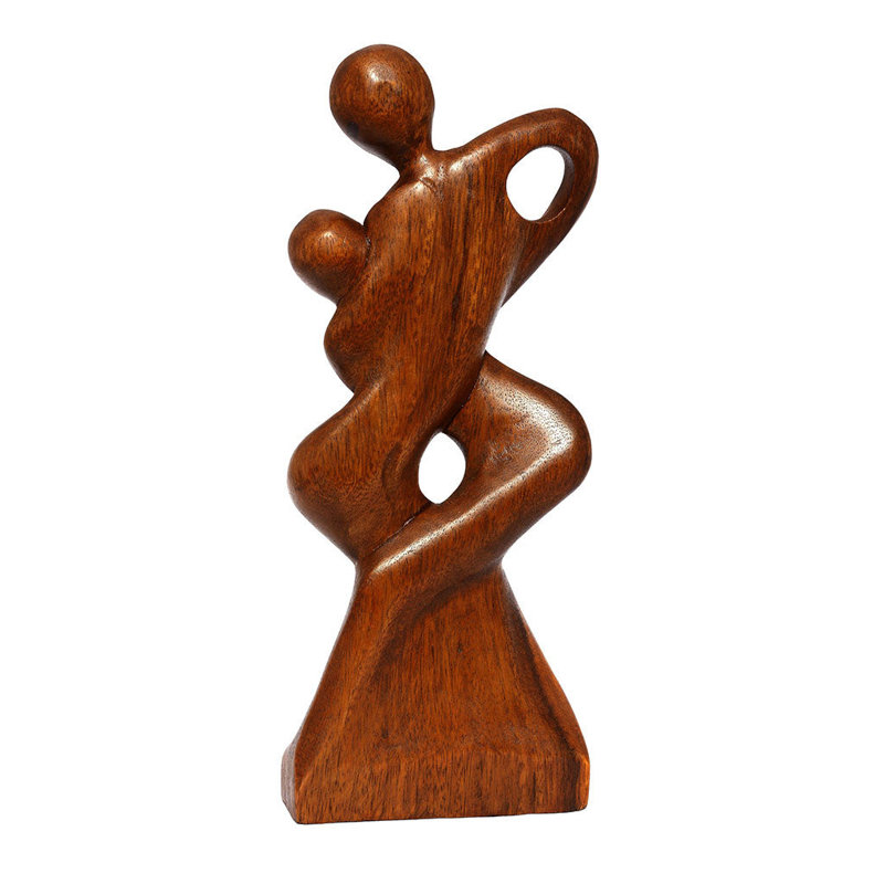 Gwain 12 Sculpture en bois abstraite Statue Forever Mine Gift Art Home Decor
