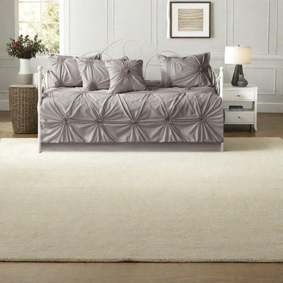 Ensemble de literie 6 pièces élégant en polyester gris foncé pour la maison