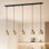 Luminaire suspendu pour îlot de cuisine 5 lumières Bangor