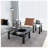 3-Piece Coffee Table,Square Glass Tea Table-90870842