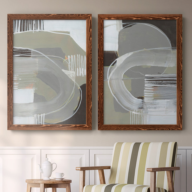 Toile encadrée Arching Neutrals I-Premium - prête à être accrochée, H 27,5 po x l 75 po x P 1,5 po, Érable