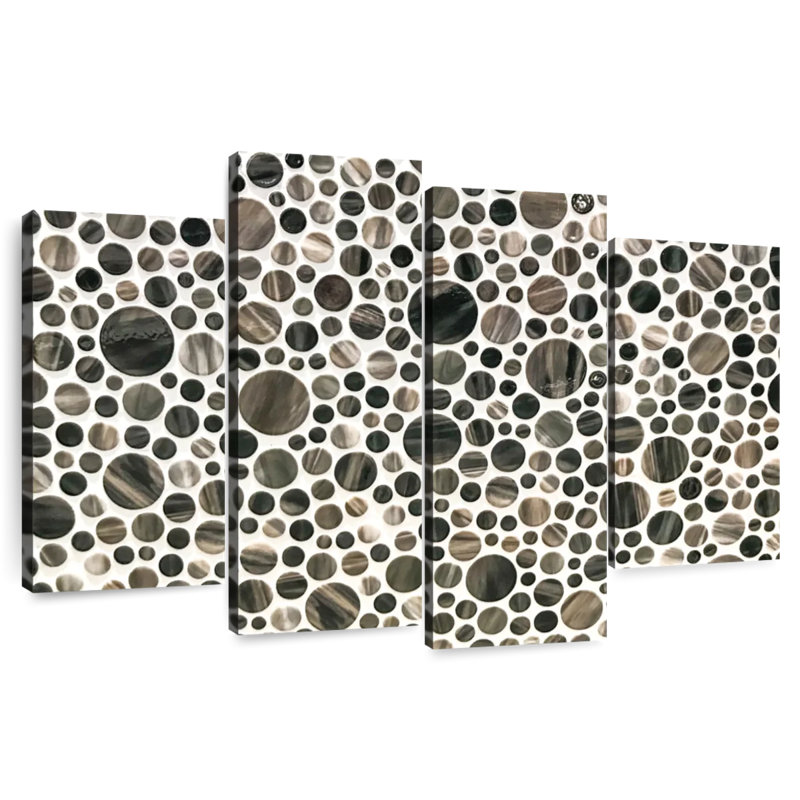 Avery Round Stone Tiles, 42" H x 68" W