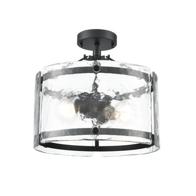 Plafonnier semi-encastré 2 lumières Bennetti