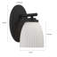 1-Light Modern Ribbed Frosted Glass Wall Sconce-1742350772