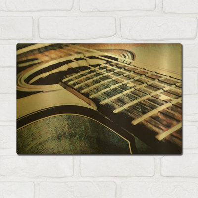 « Magnified & Musical 3 » d'Ashley Aldridge, tableau mural en métal doré, 40,6 x 30,5 cm