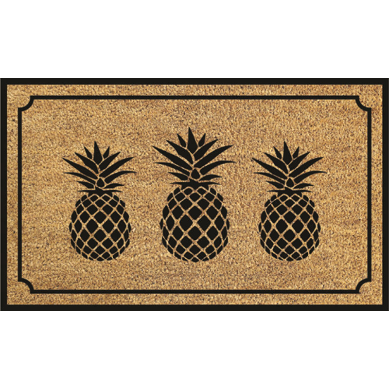 3 Pineapples Doormat
