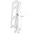 Black Jewelry Cheval Mirror