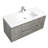 Monteiro 47.1 " W Wall Mounted Wall Mounted Single Double Single Vanity Bathroom Vanity With Poly Marble Top