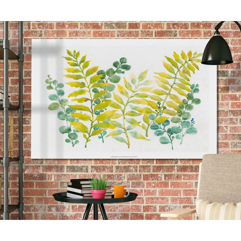 « mixed greens ii », reproduction, H 24 po x l 36 po x P 1,5 po, Toile tendue