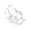 Chaise berçante en bois massif