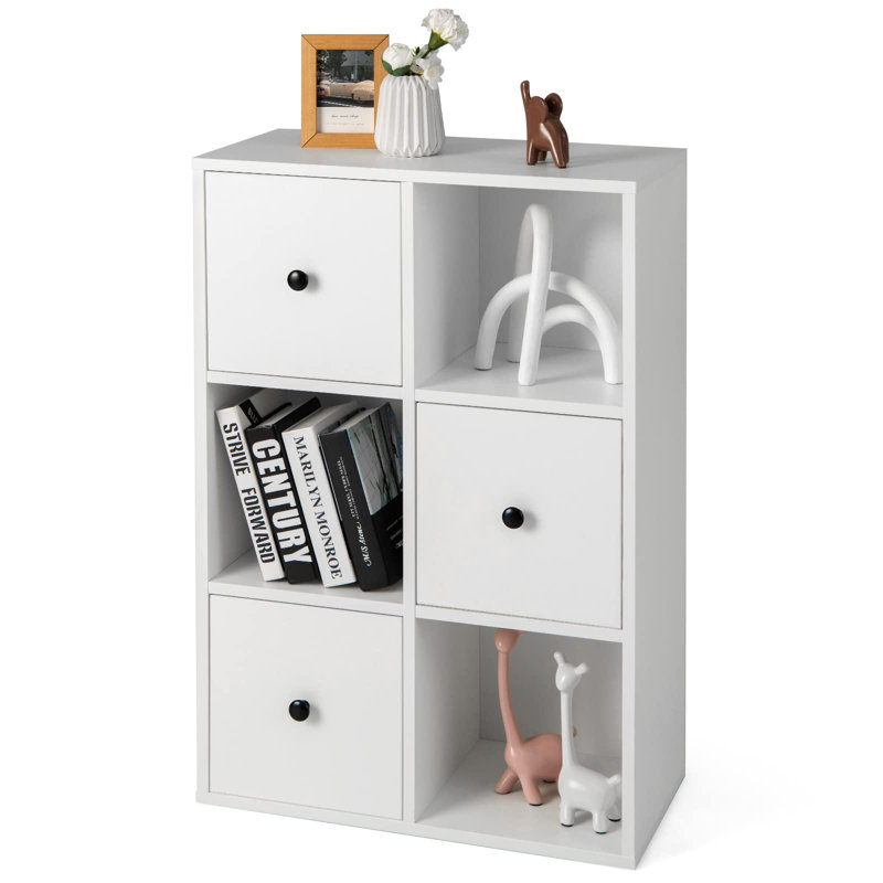 Weakley 89cm H x 60cm W Standard Bookcase, White