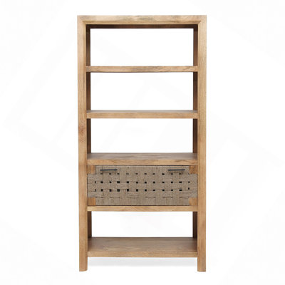 36 X 15 X 72" Shelf With Drawer,Natural