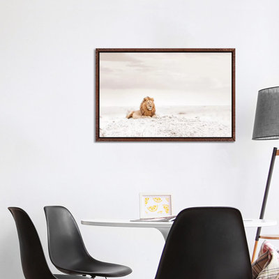 White Lion by Klaus Tiedge - Print on Canvas