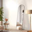 Miroir de plancher sur pied, miroir mural avec cadre mince en alliage d'aluminium-999671750-999671744