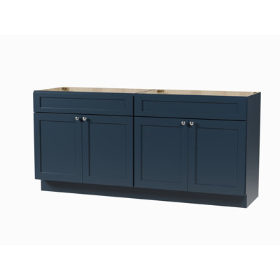 Disar 72" Double Bathroom Vanity Base Only