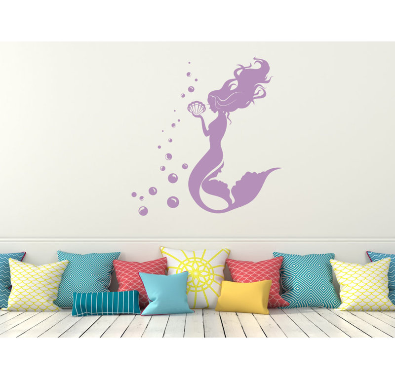 Décalcomanie murale sirène, Lilas