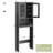 Over The Toilet Storage Cabinet With 2 Tempered Glass Doors, Gray-606364316-606364307