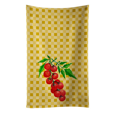 Chiffons cerise tomate sur basketweave