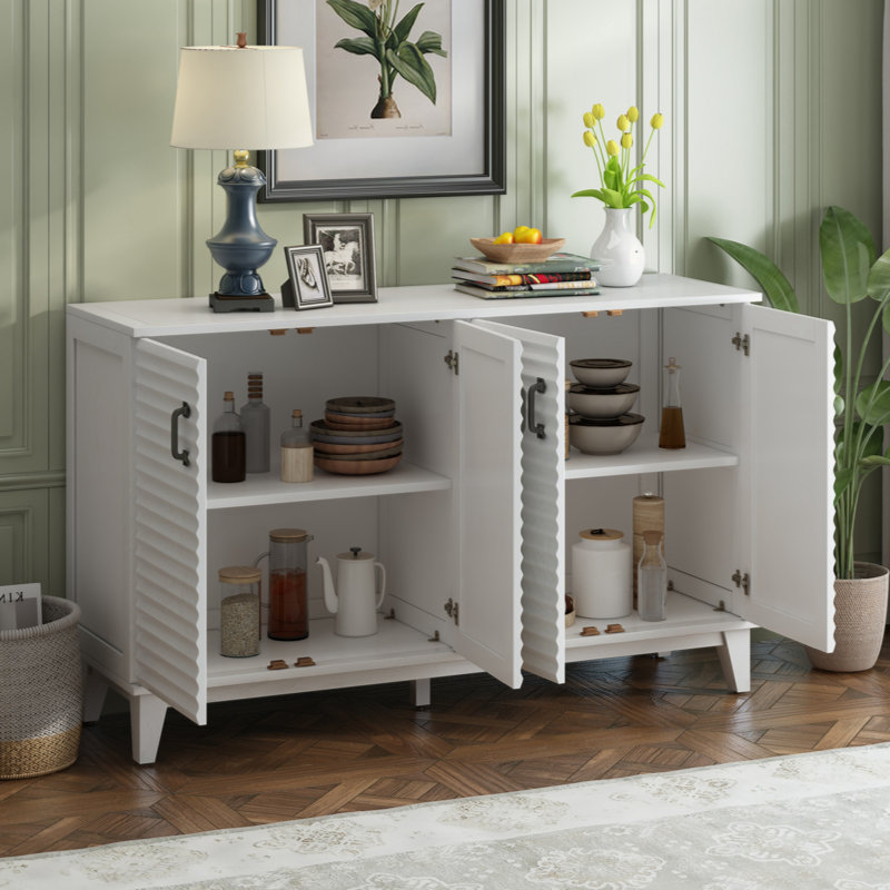 Buffet 60 po Lyliann, Blanc