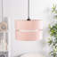 19cm H Blended Fabric Drum Pendant Shade-1164069685