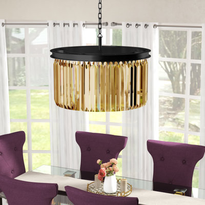 Lustre en cristal 8 lumières Yazmin