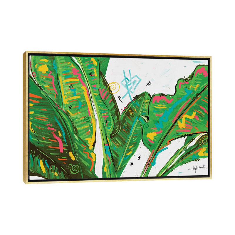 Missing Home par Nuwarhol - reproduction d'art, Toile encadrée d'or, Pas de tapis, H 32 po x l 48 po x 1,5 po