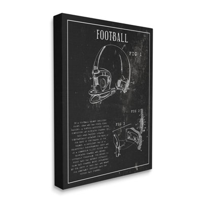" Football Helmet Sports Chart Retro Figure " by Daphne Polselli