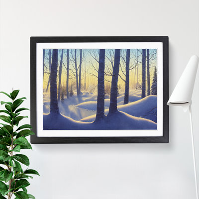 XH1022-8607X Sunrise Winter Forest Vol.4 - Single Picture Frame Print