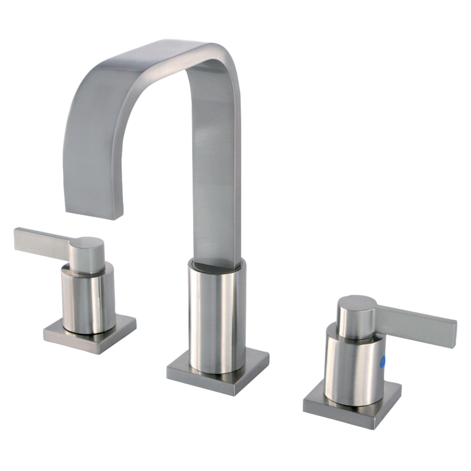 NuvoFusion Widespread Bathroom Faucet with Drain, Brushed Nickel
