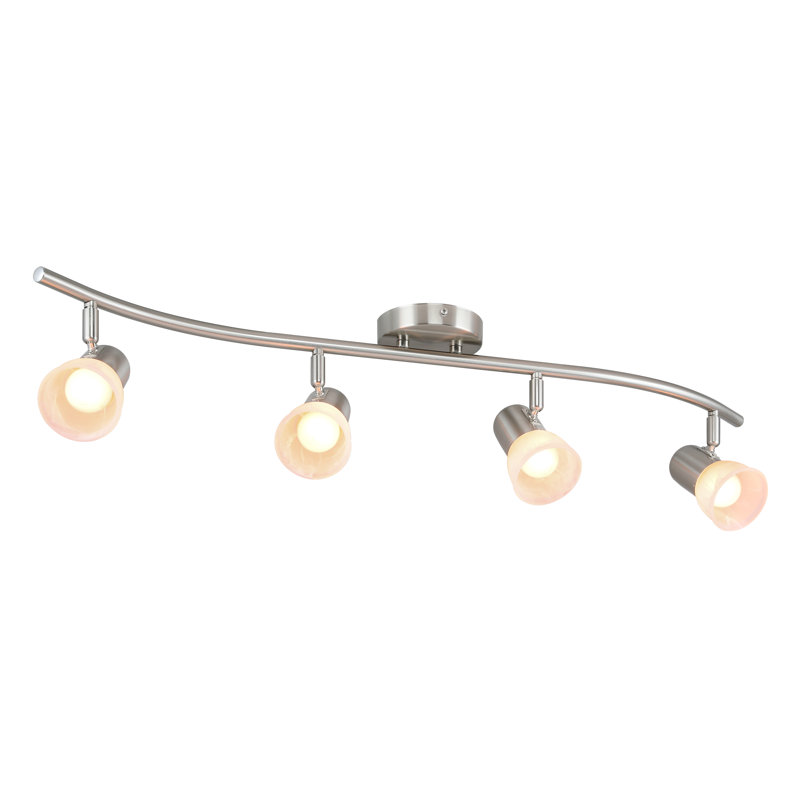 33.62'' 4 -Light Fixed Track Track Kit with Dimmable and Adjustable Head