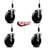 Phenolic Wheel Swivel 7/8 Inch Expanding Stem Caster Set SCC