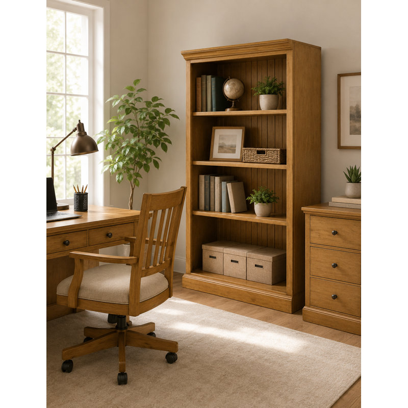 Bibliothèque standard Sherita, Jaune européen, (3 tablettes) H 60 po x l 32 po x P 14,25 po