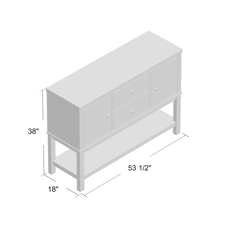 Pereyra 53.5 " W Buffet Table